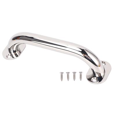 7.9in 316 Stainless Steel Grab Marine Handrail Handle Grip for Boat Hatch Yacht Bathroom
