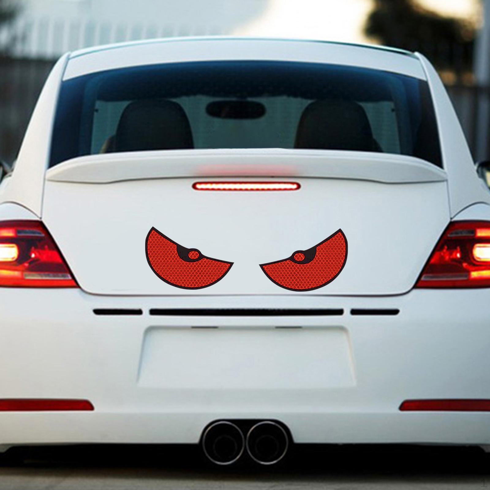 

Великі очі Автомобільний стікер 3D-наклейка світловідбиваючий мультфільм Модне аніме для червоний