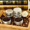 New Round Aluminum Tin Can Aluminum Screw Lid Metal Storage Jar 50ML Capacity 80ML Capacity Aluminum Container for Spices