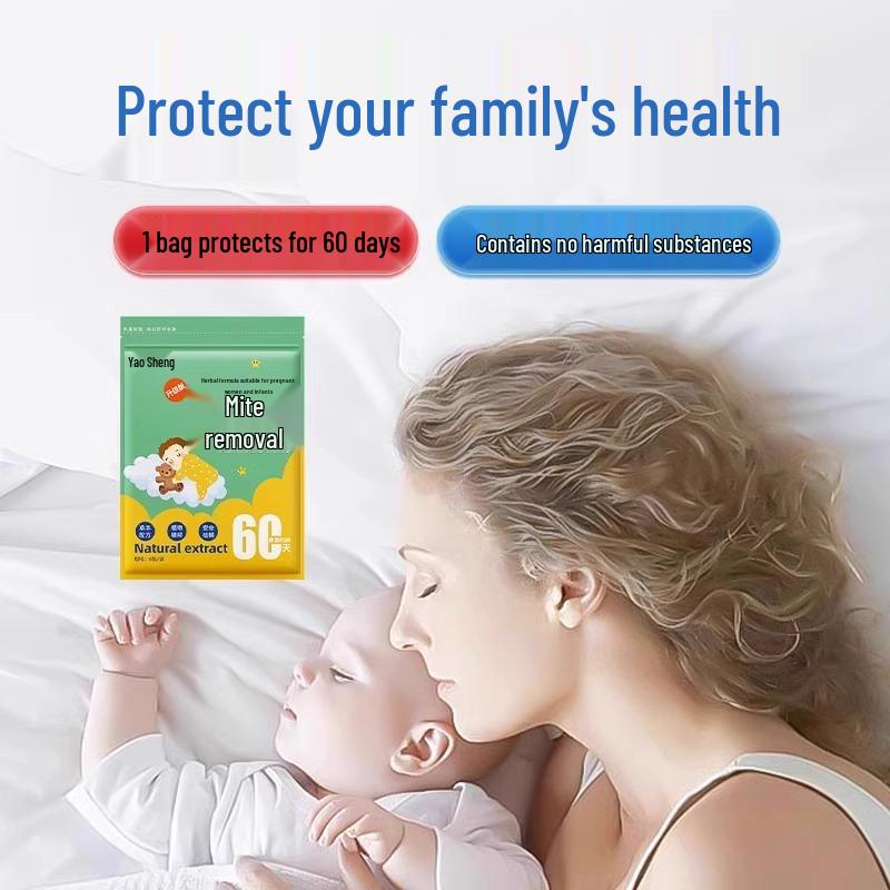 Herbal Anti-Mite Sachet for Dormitory Student Beds - No-Wash Mite Removal Solution