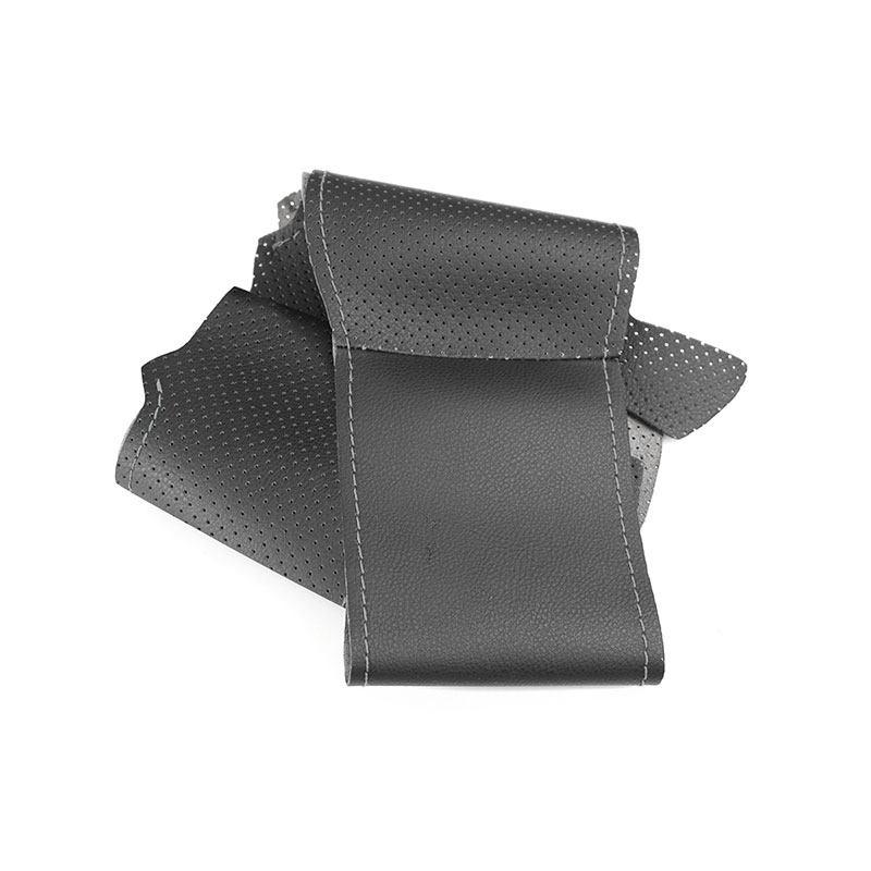 For Mercedes Benz A35 A45 AMG GT C190 R190 W177 W205 E53 E63 W213 C118 X253 W222 W167 H247 Car Steering Wheel Cover Leather Trim