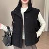 Fashion Winter Sleeveless Vest Woman Warm Outerwears Casual Thick Women's Jackets