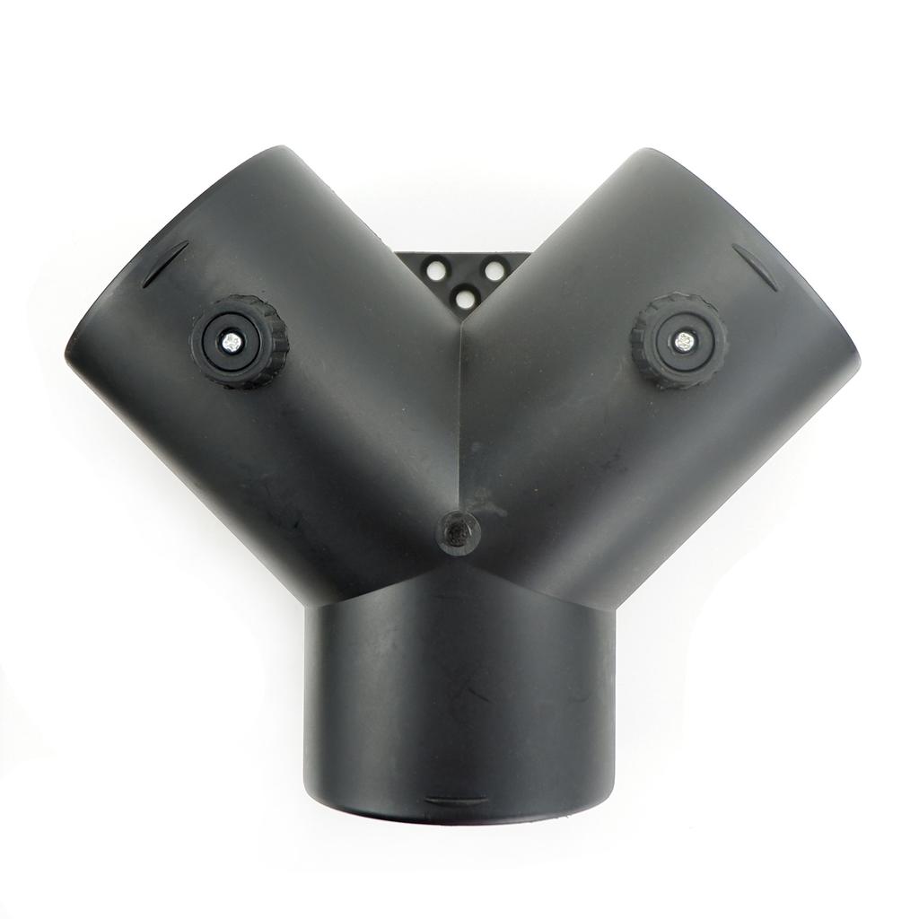 Air Vent Outlet Diesel Parking Heater Ducting 75mm Y Piece Duct Pipe Connector 2 Valves with Bracket For Car Truck VAN Camper