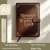 A5 Gilded PU Leather Embossed Dual-Use Business & Student Notebook