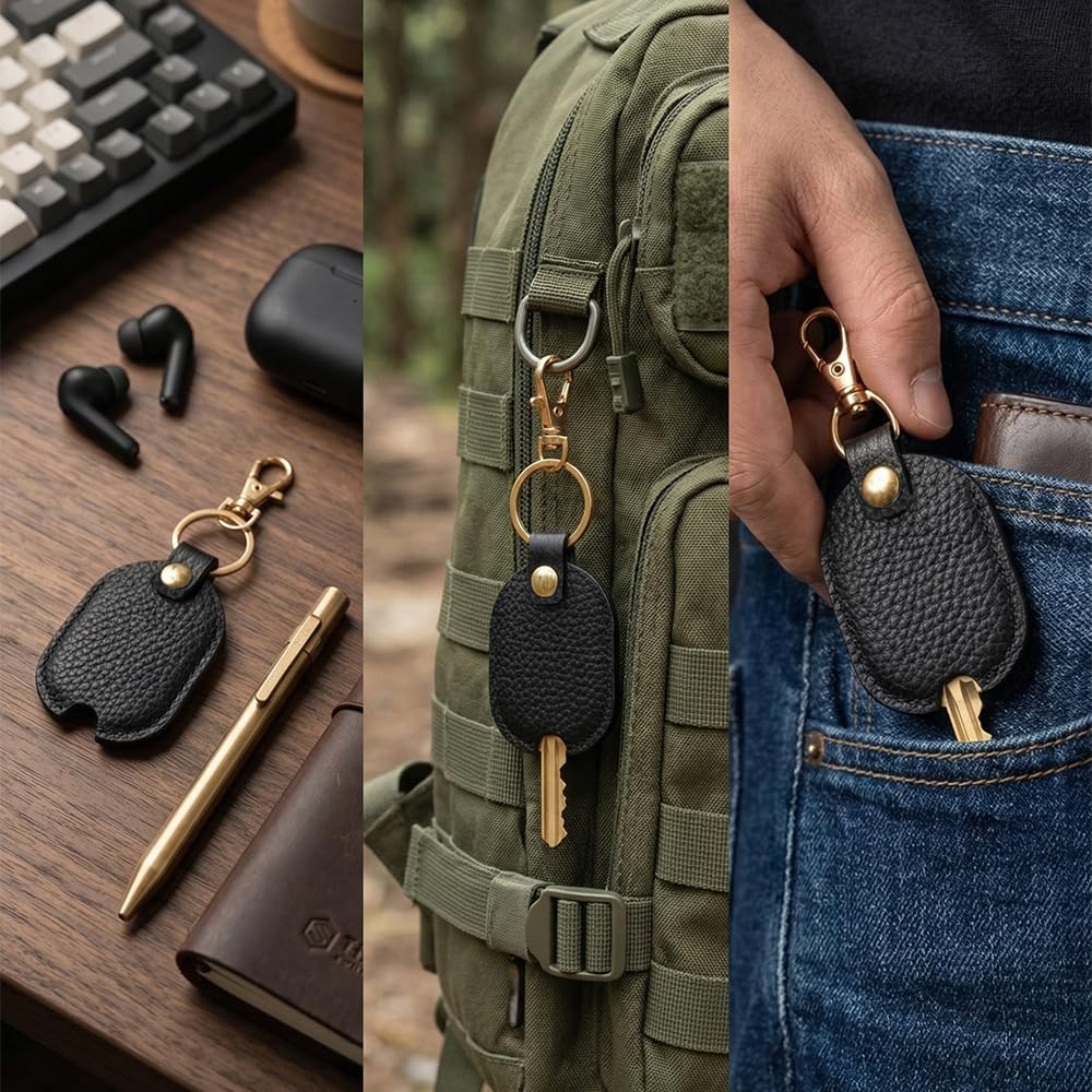 Key Cover Leather Key Protector PU Set of 4 Key