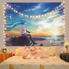 Ashou Anime Girl Tapestry Pink Room Decor Tapestry Wall Hanging Anime Wall Decor Home Kawaii Room Decoration Tapestries