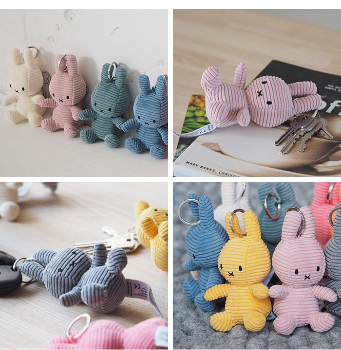 [Marks International] [Bon Ton Toys] BON TON TOYS Miffy Corduroy Keychain 70th Anniversary BTT-053RB / BTT-054TP (Tulip)