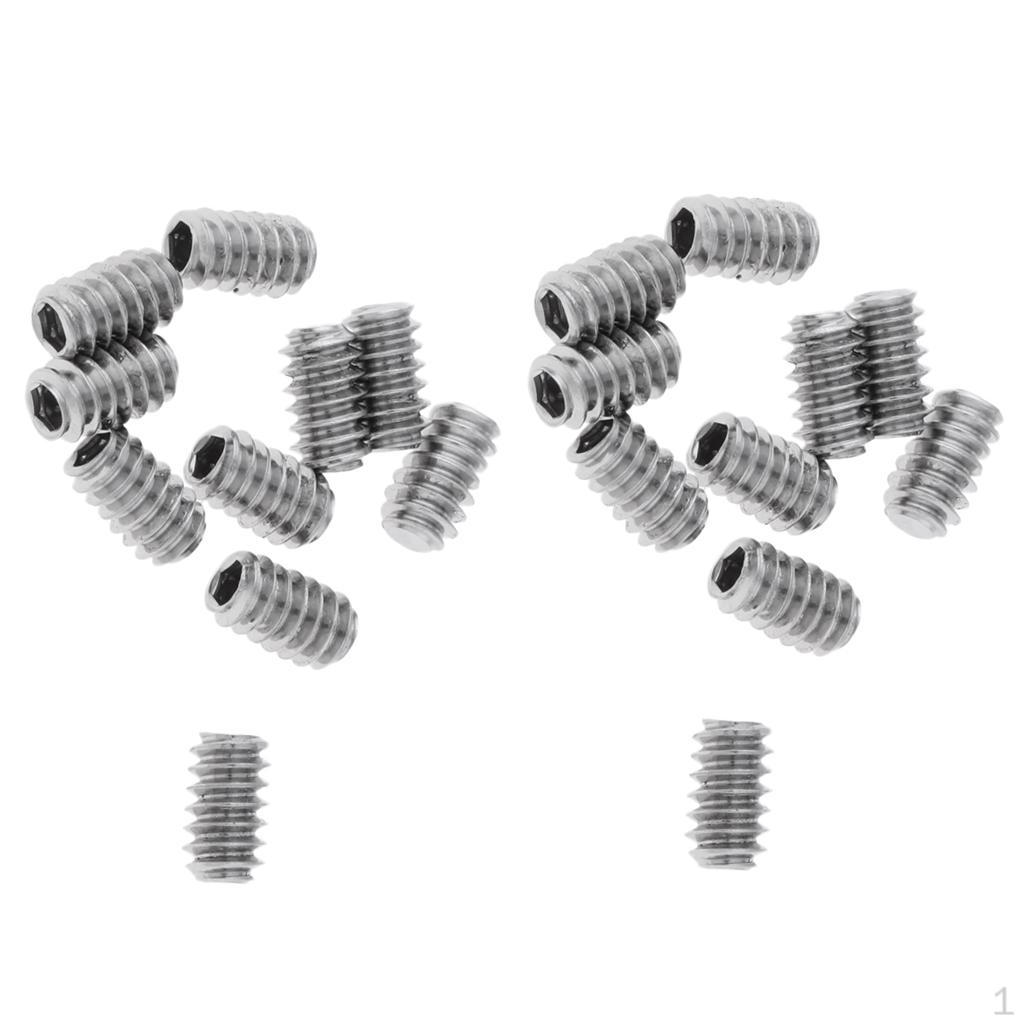 

20Pcs High Quality Stainless Steel Grub Screws Compatible Surfboard Fin Screw