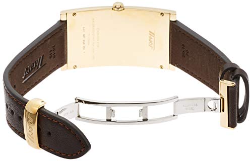 Tissot Heritage Banana Watch, Unisex, Champagne Dial, Leather Strap, T1175093602200 [Official Import]