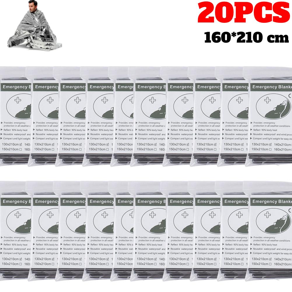30/1ST Nödräddningsfilt Utomhus Överlevnad Första Hjälpen överlevnadsfilt Militär Räddningsutrustning Räddningsfolie Värmefilt
