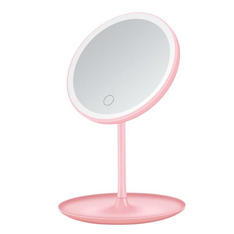 Adjustable Rotatable LED Makeup Mirror with Fill Light - Portable Desktop Vanity Mirror