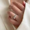 Korean Style Irregular 925 Sterling Silver Women's Versatile Ring, Non-Fading Niche Ins Design