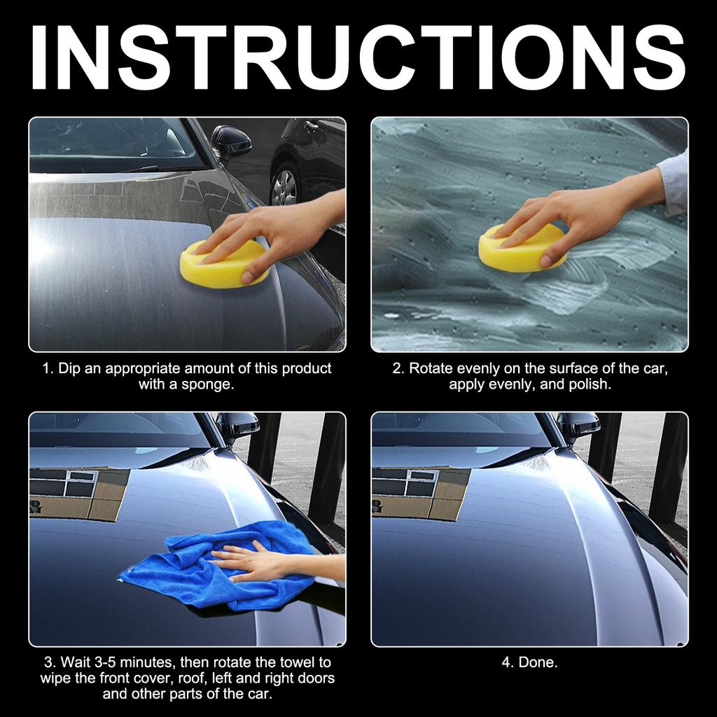 Car Ceramic Coating Wax Solid – Anti-Scratch, High Gloss, Paint Protection & Shine Polish