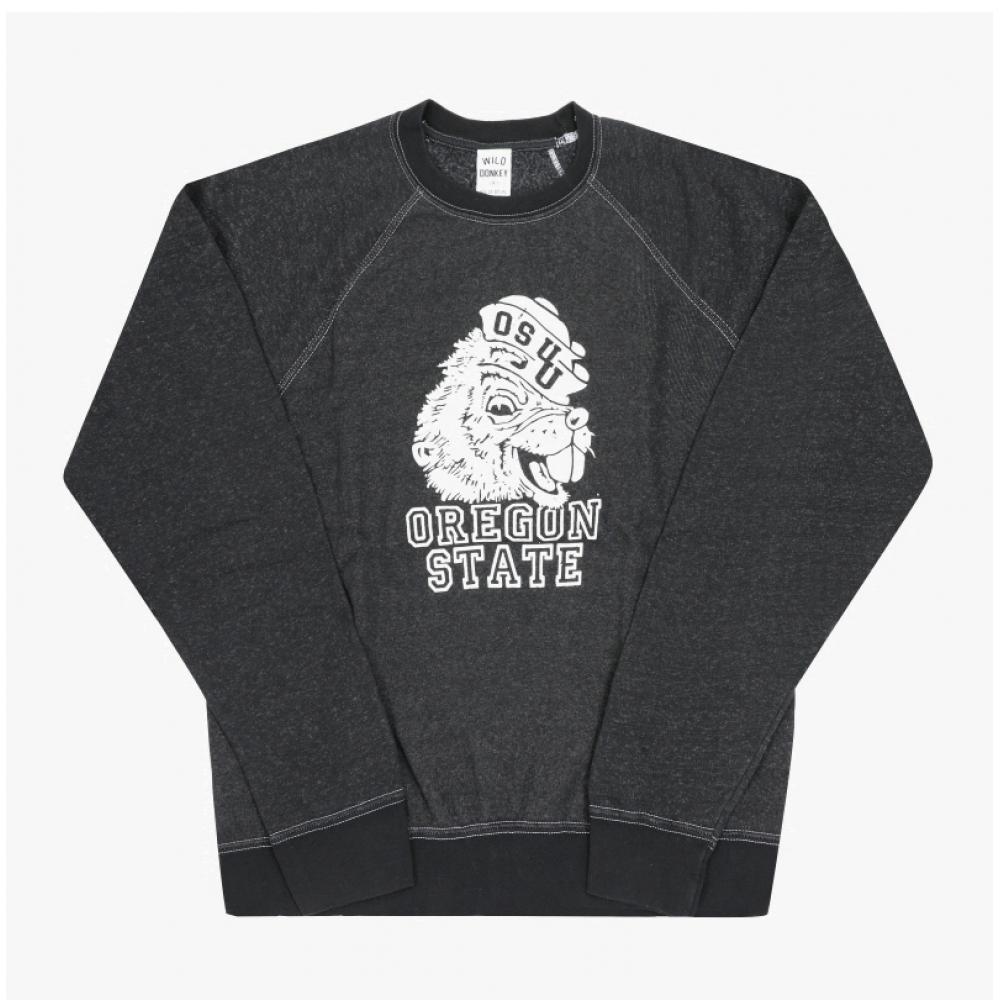 Wild Donkey Unisex Sweatshirt Fr Oregon Old Black
