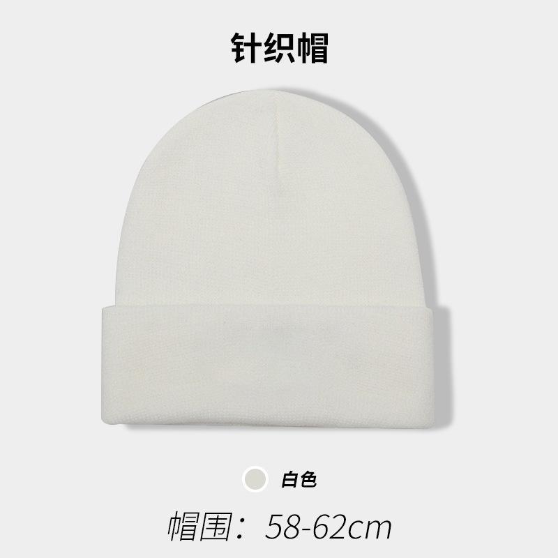 Hat Men's Knitted Cold Hat Autumn and Winter Thin Light Board Solid Color Versatile Warm Ear Protector Wool Hat Cold Protection