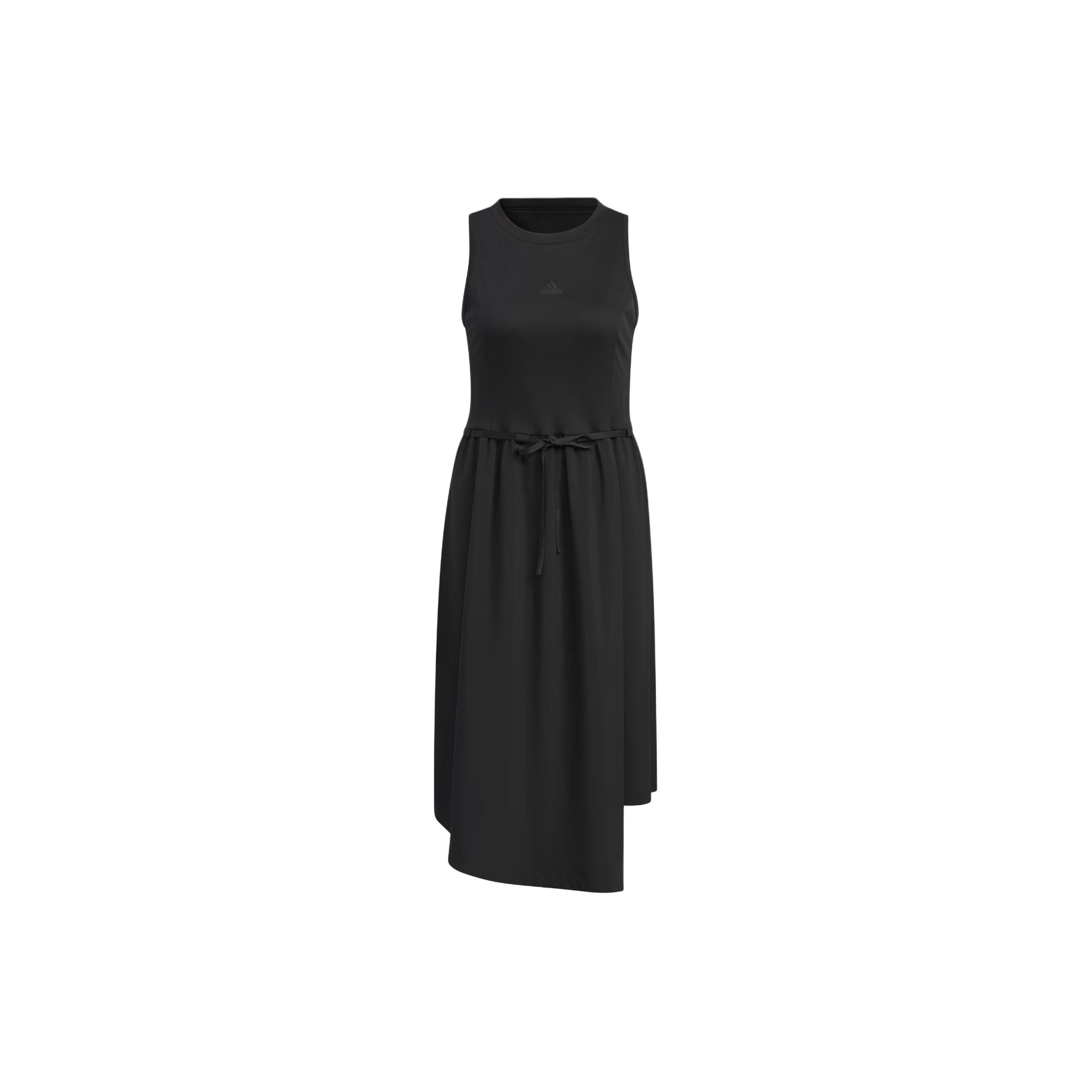 adidas City Escape Sleeveless Drawstring Dress Black Women IW8256 M