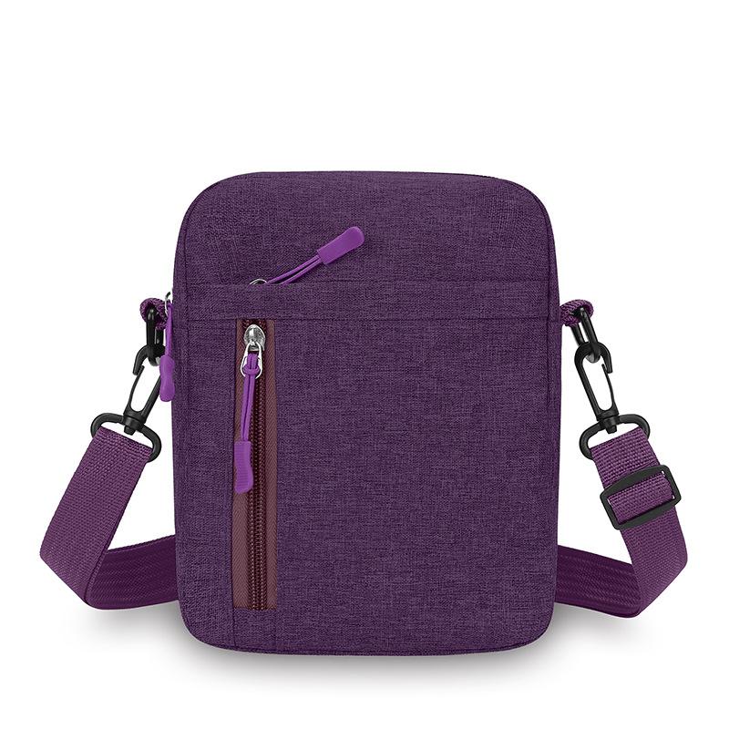 New Men's Shoulder Bag Nylon Lightweight Joker Mobile Phone Bag Women's Fashion Simple Travel Messenger Bag.