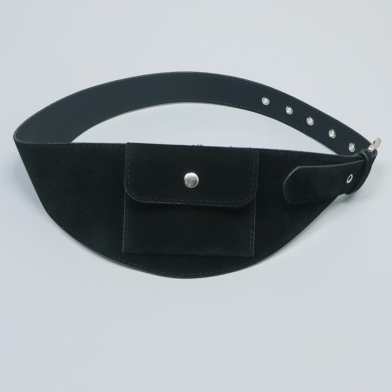 Корейская ретро нишевая поясная сумка с широким поясом - Аутентичный импортный дизайн ювелирных изделий 1690₽