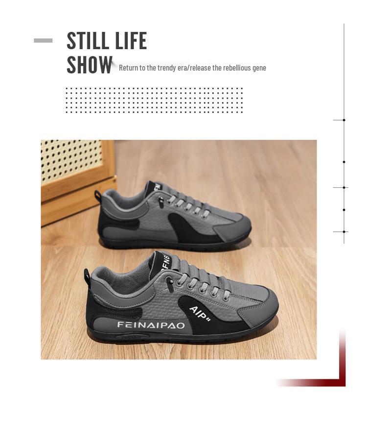 Pánské výprodejové nepromokavé kožené nazouvací zimní ležérní boty - protiskluzové pracovní a 'bean style'