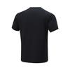Li Ning Cool Tea T Quick Dry Casual Top Logo Letter Print Round Neck Knitted Sports Short Sleeve T-Shirt Men Tops Black ATSU589-1