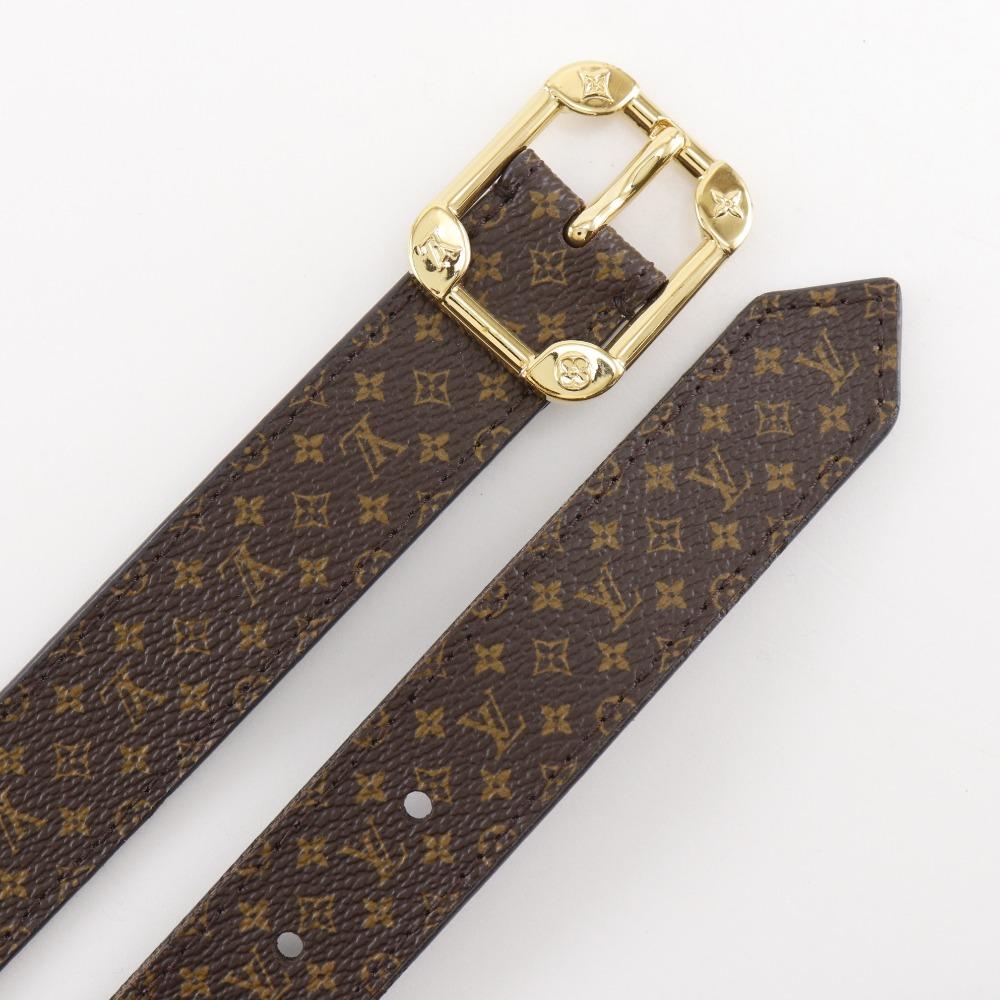 LOUIS VUITTON Ceinture Malletier belt M9943 Brown Monogram canvas unisex Used
