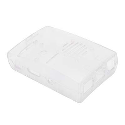 For Raspberry Pi 3B 3B+ Shell ABS Case Model K with 3007 Heat Sink Fan Installable(Transparent )
