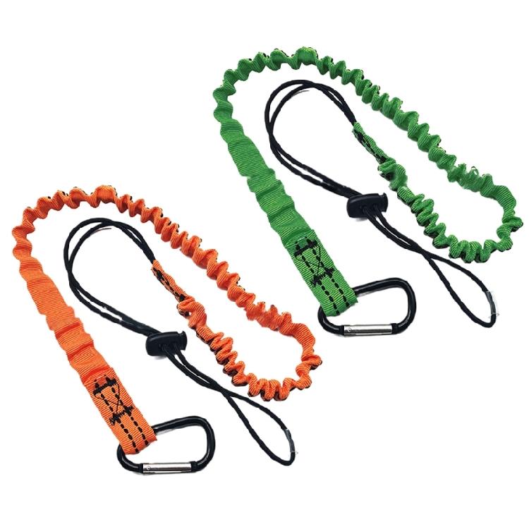 Werkzeug-Lanyard mit Schraubverschluss-Karabiner Anti-Fall-Werkzeug-Sicherungsleine Ausziehbares Bungee-Seil Einfach zu bedienen