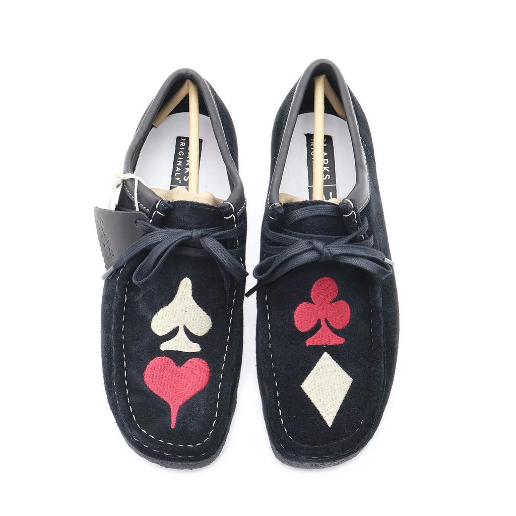 26173697 Stussy Clarks Originals Wallabee Black Suede Red Gold (Men's)