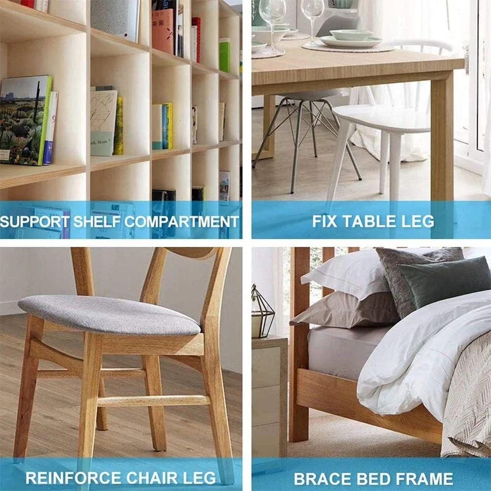 10Pcs Furniture Cabinet Partition Corner Braces Home Connector Tools L Shape Joint Corner Brackets