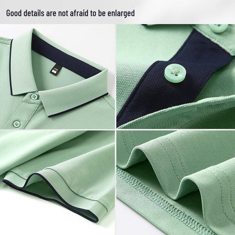 QIANYIYANG Men's Ice Silk Polo Shirt