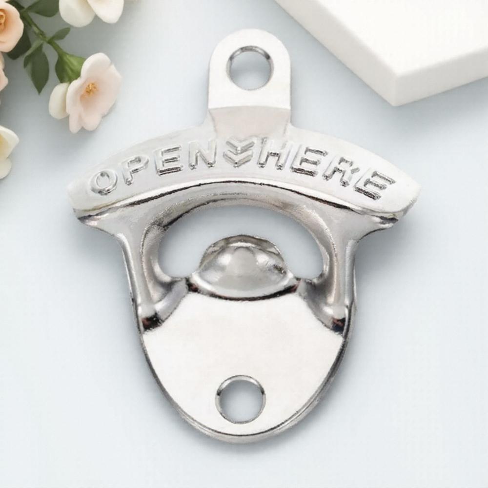 Retro Wall Mounted Beer Bottle Opener Decorative Tool for Kitchen Cafe Bar Outdoor BBQ Gift