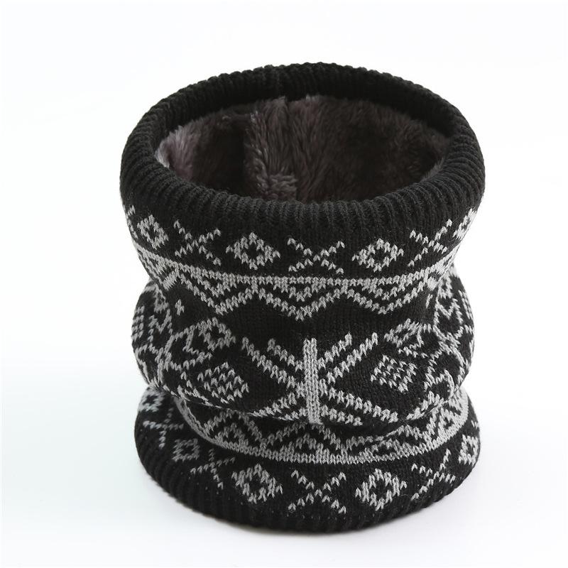 

Новый корейский модный шейный платок для мужчин и женщин, зимний вязаный флисовый утолщенный теплый шарф-кольцо для шеи, элегантные шейные платки, маска для лица One Size