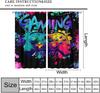 Spiel Vorhänge Cartoon Gamepad Junge Mädchen Teenager Schlafzimmer Neon Dekorativ Küche Wohnzimmer Vorhang Set Bahnen Polyester Perfekt Für Bereich