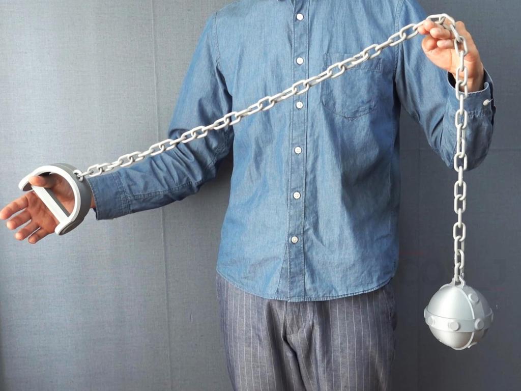 CosJay Cosplay Arai Motoha Persona 5 Iron Ball with Chain Weapon Closer, (P5X),