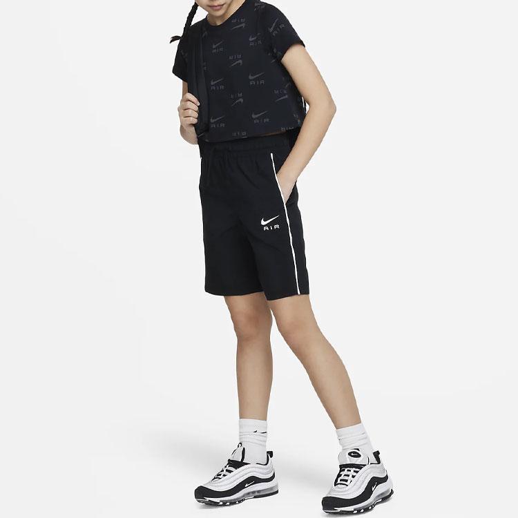 Nike Kids T-Shirt With All Over Logo Print And Round Neck Short Sleeve Kids tops DZ3582-010