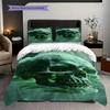 Skulls Raven Set Threepiece Set 1 Duvet Cover 2 Pillowcase Without Core Bedding Set Duvet Cover And Pillowcase Christmas Birthday Gift