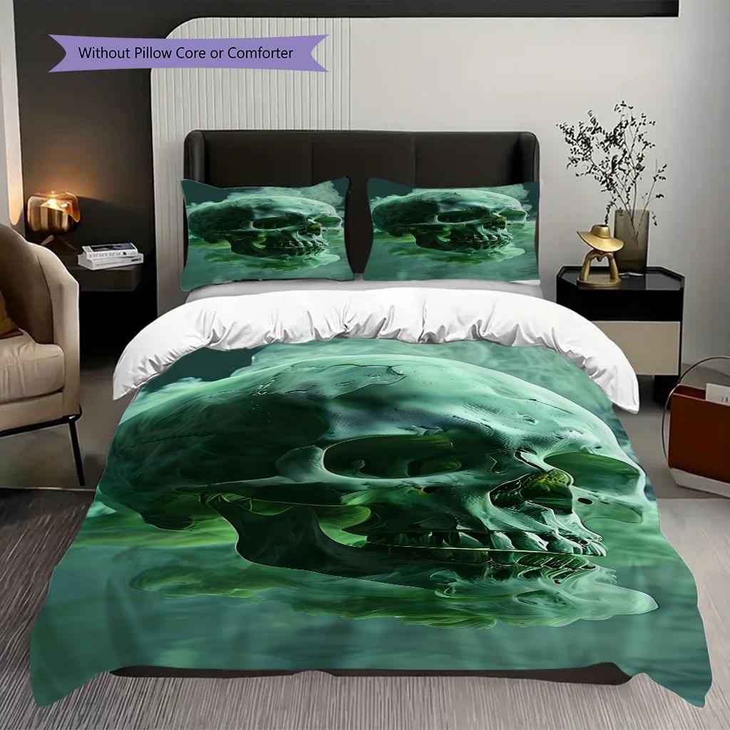 Skulls Raven Set Threepiece Set 1 Duvet Cover 2 Pillowcase Without Core Bedding Set Duvet Cover And Pillowcase Christmas Birthday Gift
