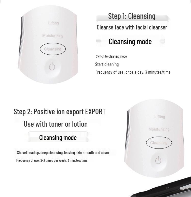 Ultrasonic Skin Scrubber: Face Lifting, Pore Cleaner & Blackhead Remover