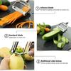 Stainless Steel Vegetable Peeler 4-in-1 Multi-Function kitchens accessories with clean brush for Potato Carrot Cucumber