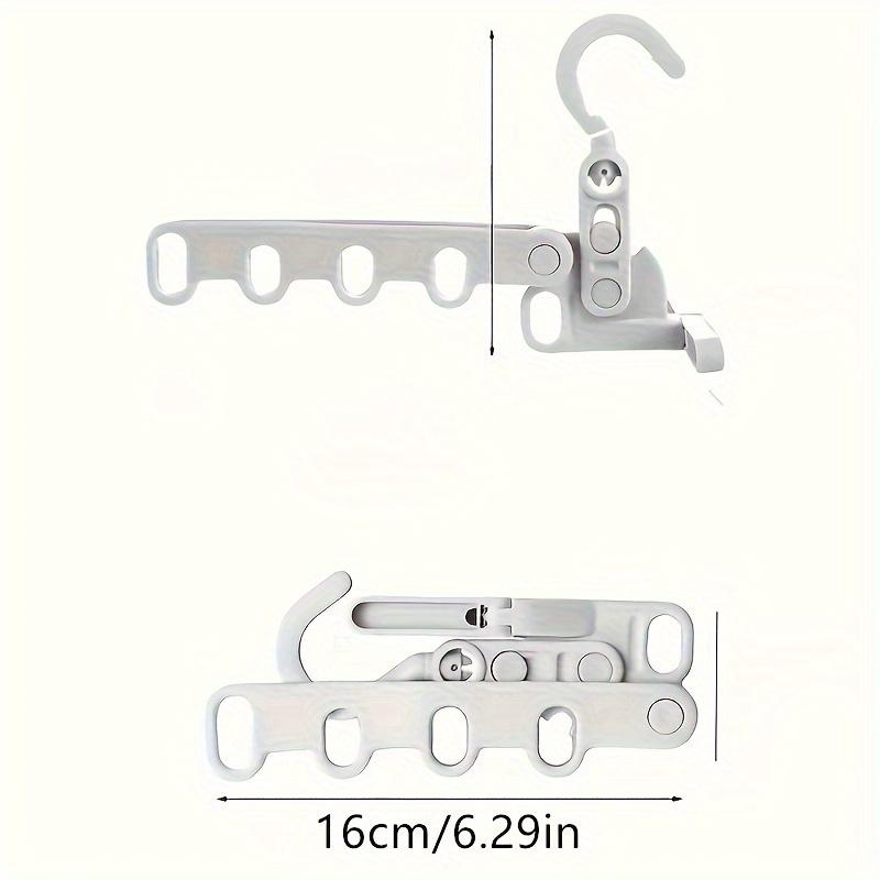 Space-Saving 5-Hole Foldable Hanger - Portable & Durable for Travel, Dorms, and Home Use, Drying Racks