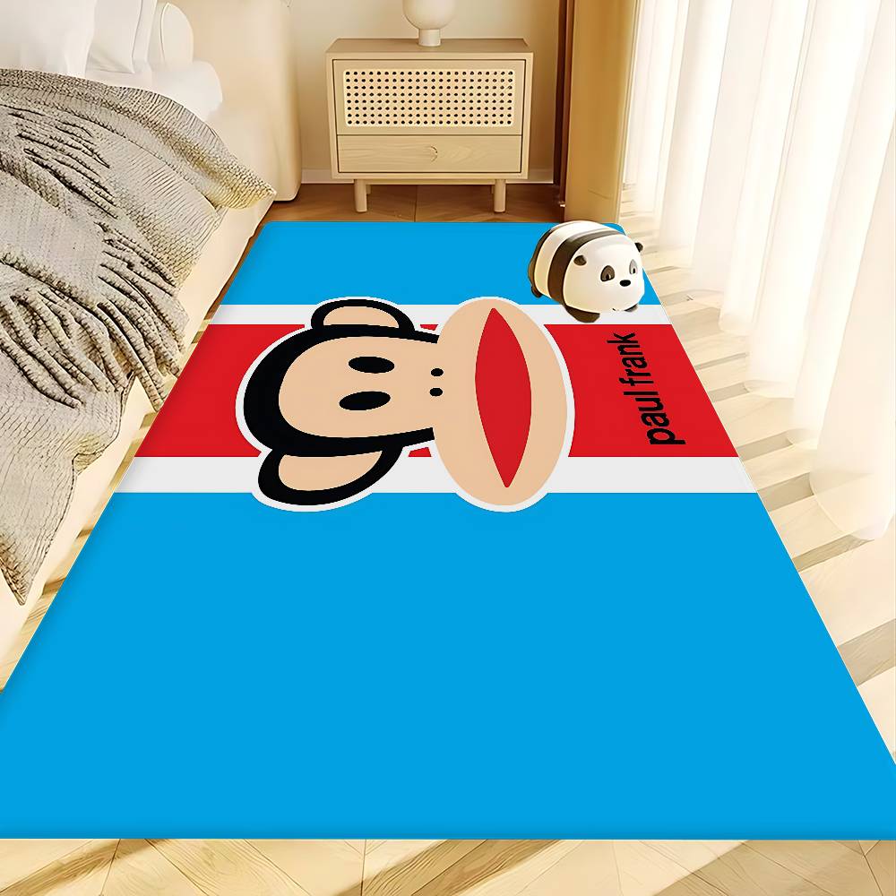 L-Luxurious P-Paul Frank Door Mat Nordic Style Bedroom Living Room Doormat Home Balcony Anti-Slip Alfombra