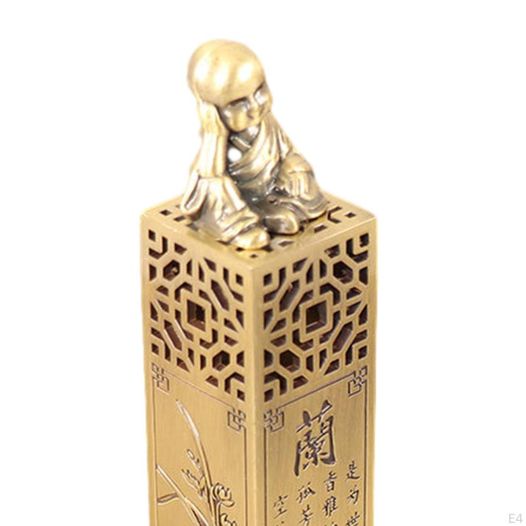 Censer Antique Style Carving Gift Home Fragrance Decoration Vertical Incense Burner