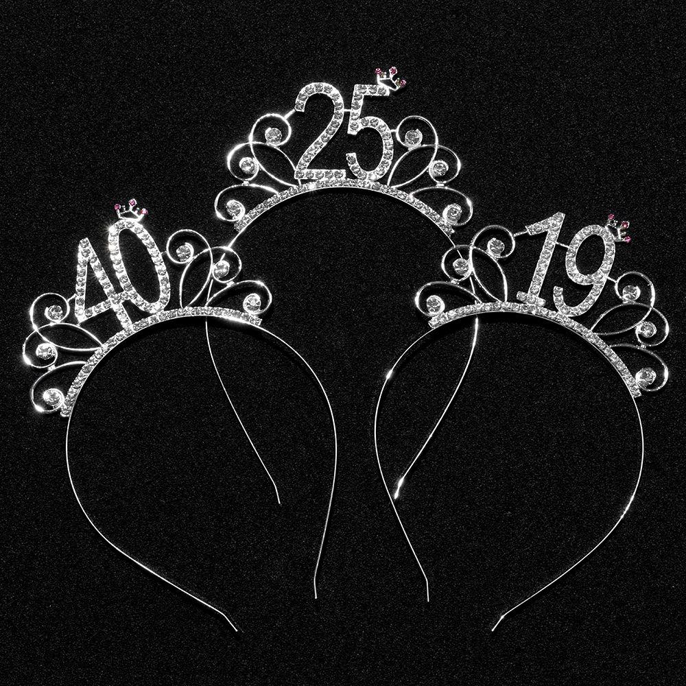 Decor Crystal Crown Tiara Birthday Party Decoration Diadem Hair Jewelry Birthday Crown Headband