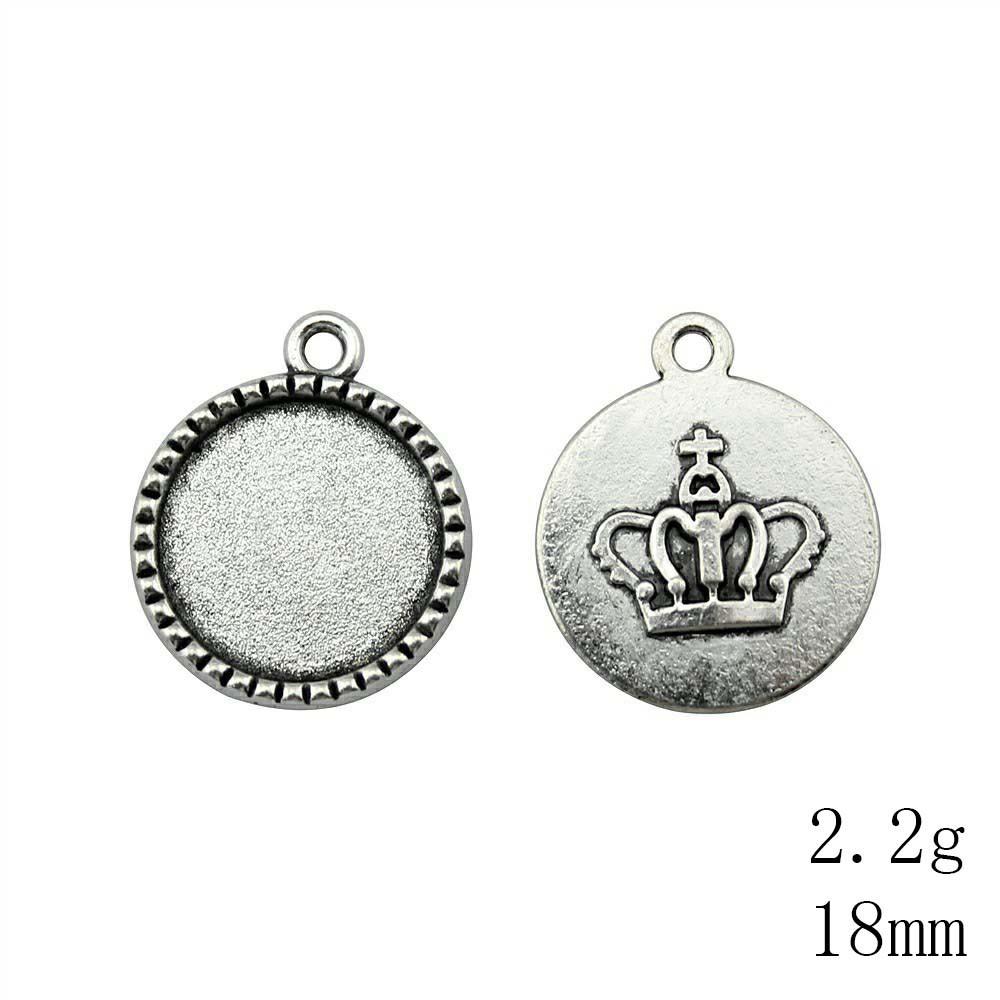 Accesorii de Absolvire Pentru Bijuterii Potrivite Pentru Cabochon de Sticlă Rotund 18mm Bază Setare Tavă Accesorii Piese Consumabile Artă Accesorii Bărbat