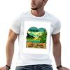 Beautiful Lake Louise Vintage Travel Decal TShirt Big Size Short Sleeve Casual Top