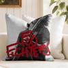 FFoo FFighters Band Cushion Cover Eco Linen Pillow Case DoubleSided Print Breathable Durable Zipper Home Decor Gift