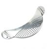 Multi Use Function Half Moon Skimmer Stainless Steel Drain Plate Practical Oil Strainer  Draining