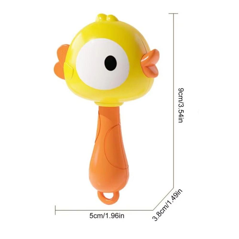 Plastic Instrument Sand Hammer Soft Duck Sand Hammer Toy Children Frog Sand Hammer Toddlers