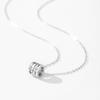 S925 Sterling Silver Women's Lucky Bead Clavicle Necklace