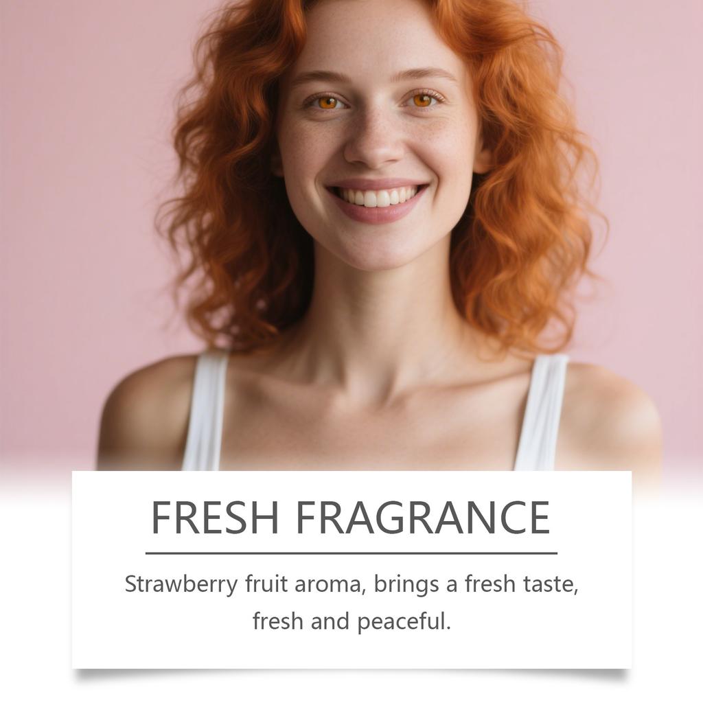 Strawberry Candy Sweet Fragrance Fresh Fruity Scent Sweet Girl Vibe Daily Date Commute Portable Perfume Natural Floral less